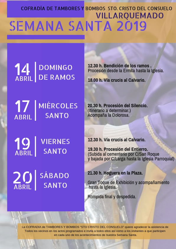 Semana Santa en Villarquemado 2019 Villarquemado
